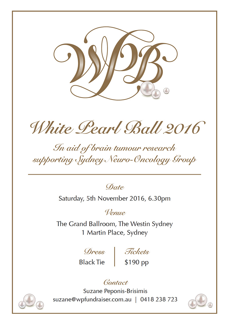 White Pearl Ball 2016 Invite
